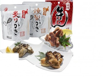 仙台名物牛タンのおつまみ、炙りと燻製の牡蠣！